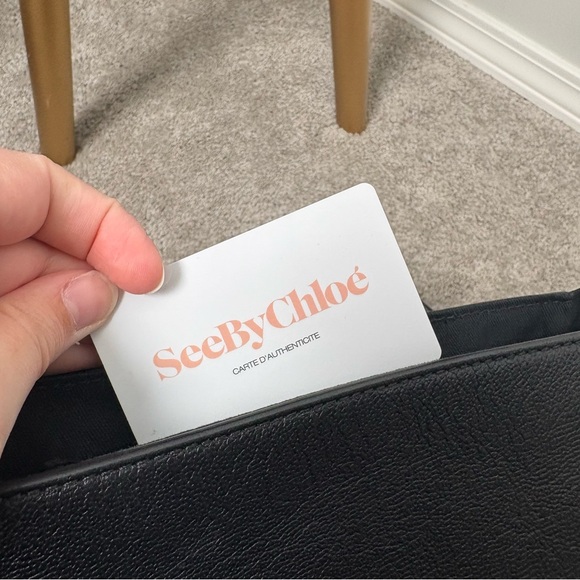 See By Chloé Black Saddle Mara Leather Shoulder Bag - Picture 5 of 16